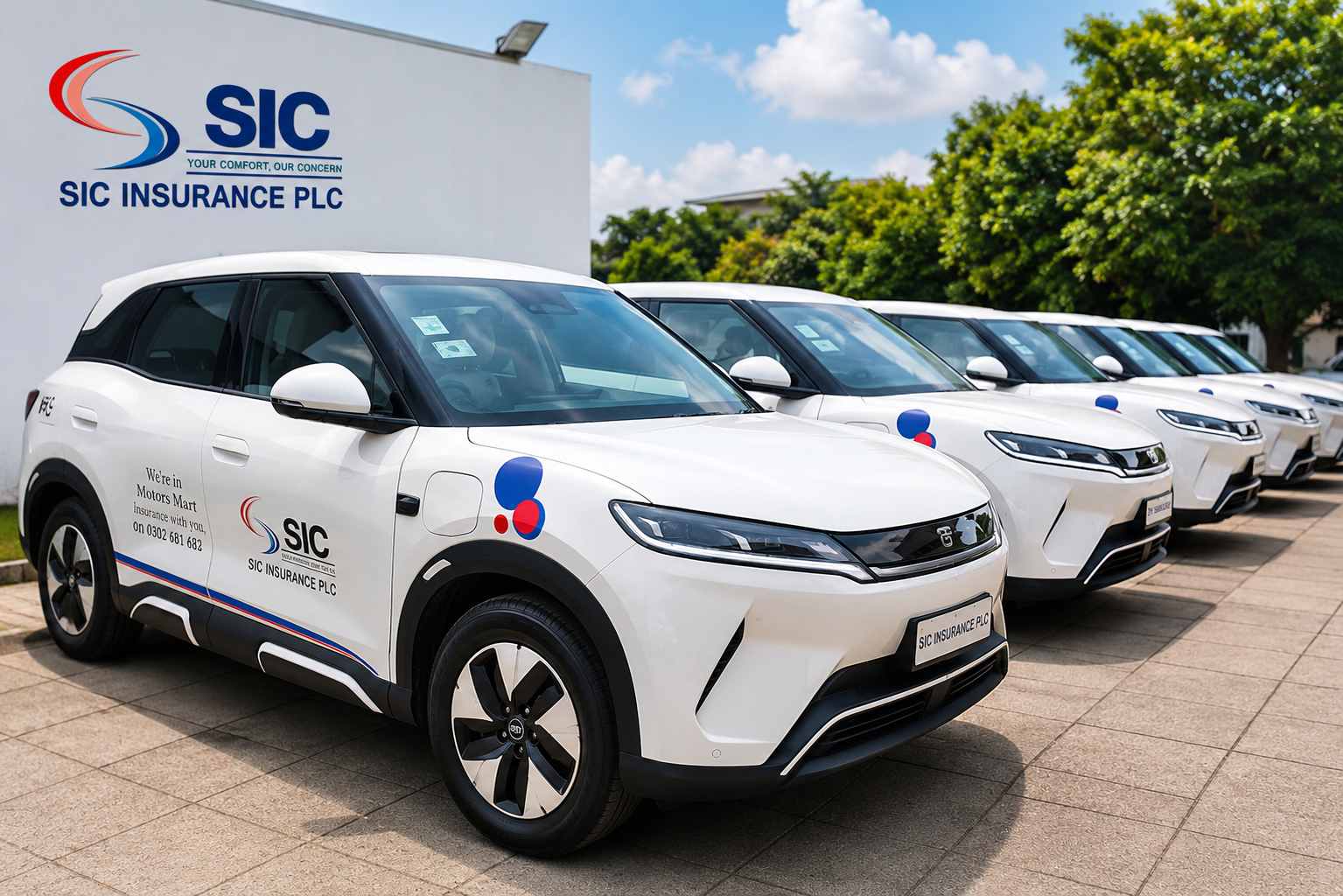 SIC Insurance PLC Outdoors Electric Vehicle Fleet