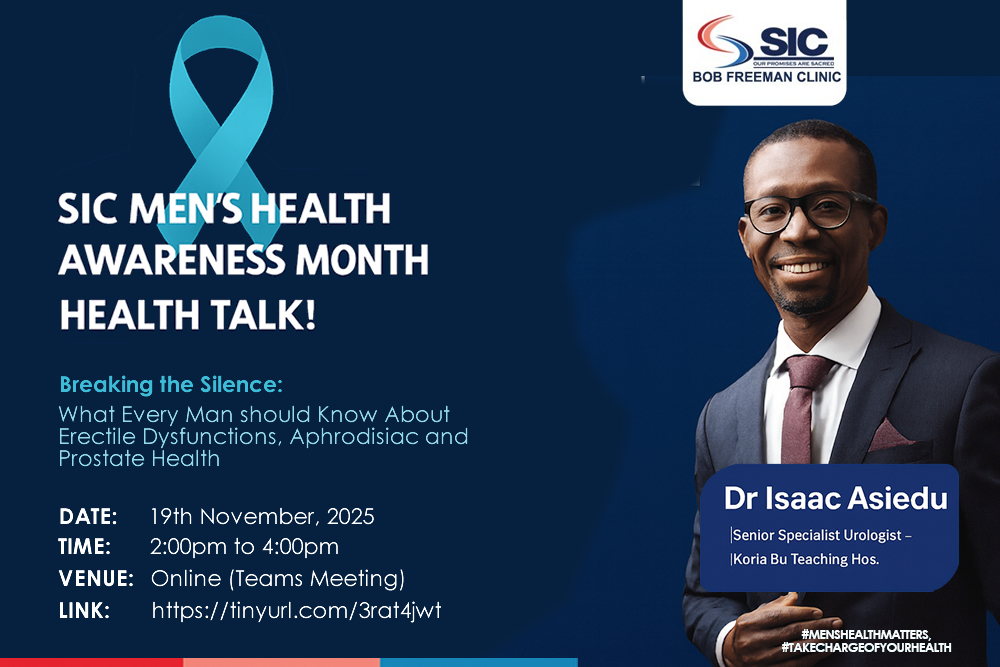 SIC Bob Freeman Clinic Leads Men’s Health Awareness With Insightful Virtual Health Talk